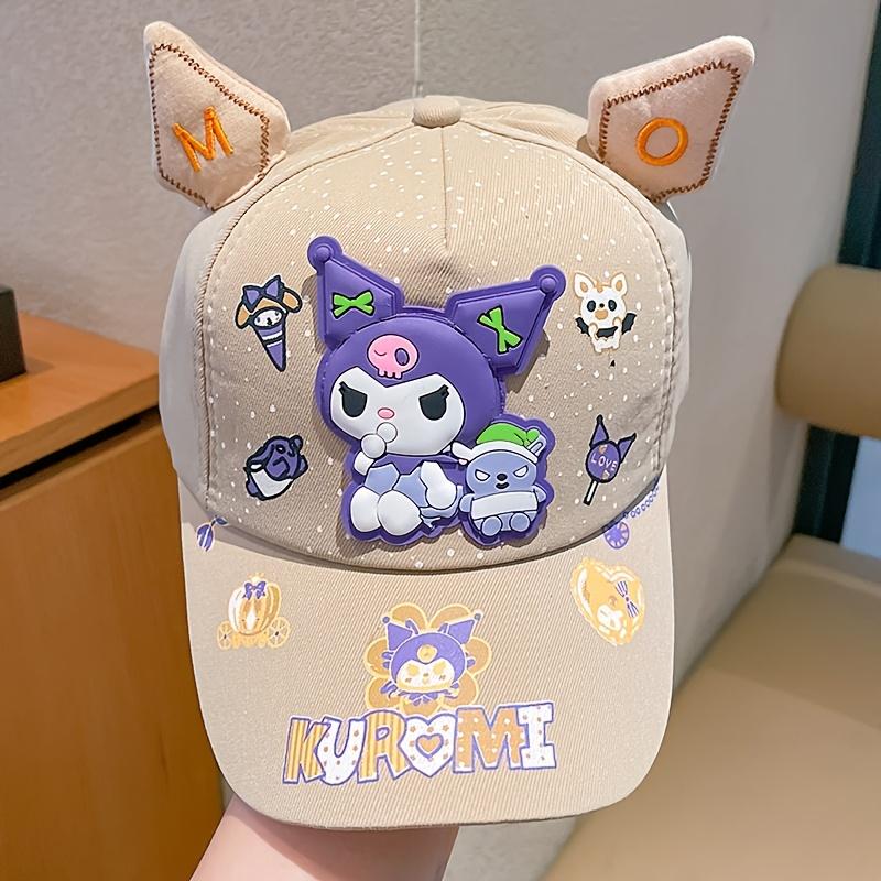 MINISO Kuromi DIY Baseball Cap Colorful Spring and Summer Hat Duckbill Hat