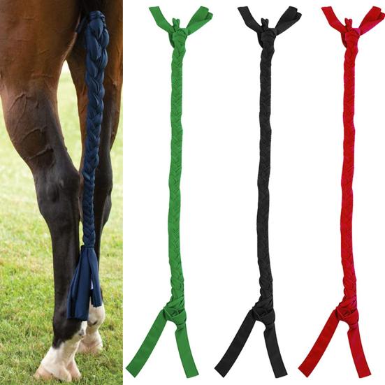 

Сумка для конского хвоста Многоцветная износостойкая многоразовая одежда для сна Плетеная сумка из конского хвоста Конские принадлежности