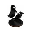 Halloween Candle Holder Black Wooden 2D Holiday Tabletop Centerpiece Decor for Party