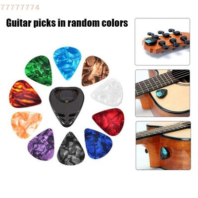 10pcs Guitar Thumb and Index Finger Pick Mediator Cellul Ul Thumb Finger Pick Random Color Guitar Accessories