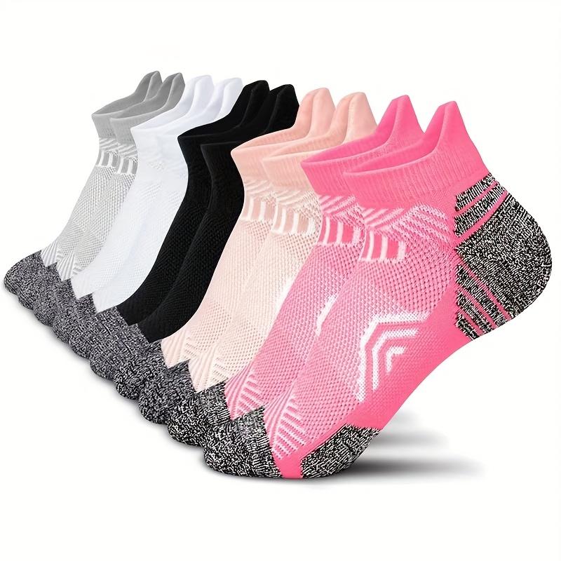 5 Pack Women's Compression Socks with Breathable Arch Support and Low-Cut Design, Suitable for Running and Casual Wear