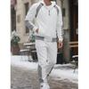 Conjunto de Fato de Treino Masculino com Capuz Outono Inverno 2025 Jaqueta com Zíper e Calças Conjunto de 2 Peças Roupa Casual Desportiva Conjuntos Masculinos