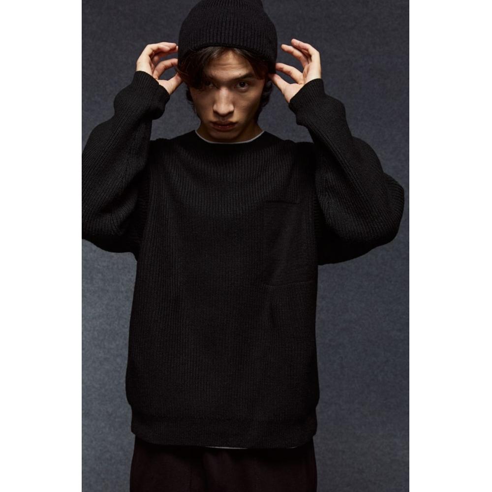 H M Loose Fit Sweater Black