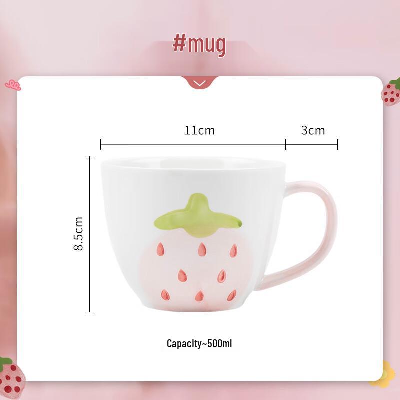 Hanyou Strawberry Ceramic Tableware Set