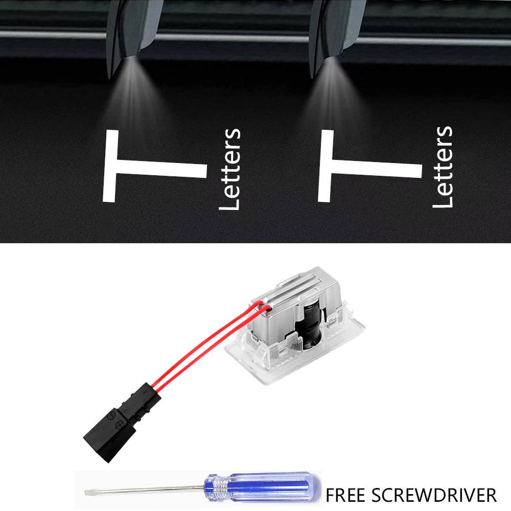 

For Tesla Model 3 highland LED Logo Projector Puddle Lights Ultra-Bright Welcome Light 3D Laser Ghost Shadow Light Model Y/3/S/X