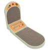 Cat Scratcher L Shaped Scratch Resistant Wearable Cat Scratch Pad with Bell Ball Toy for Indoor