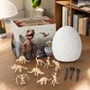 Dinosaur Egg Kit with 12 Skeleton, Large Dinosaur Egg Archaeology Excavation Toy, DIY for Kids