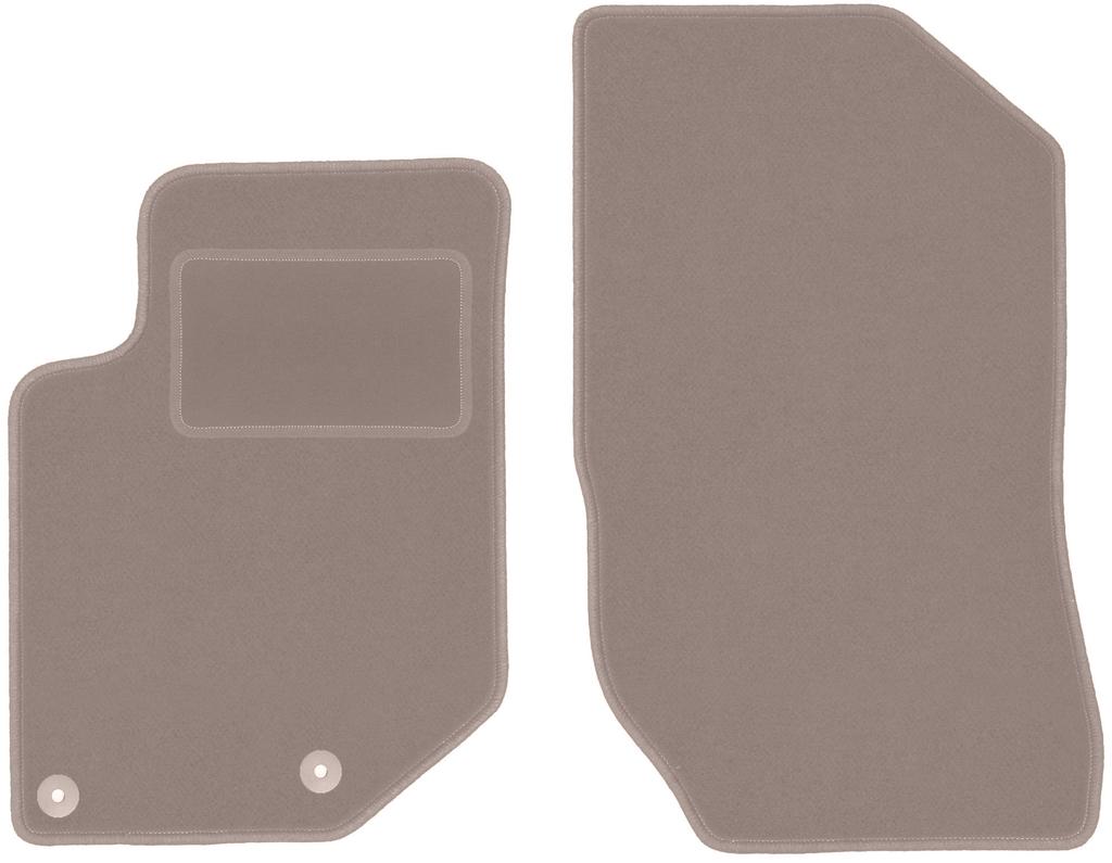 Beige Front Floor Mats For: Opel Mokka B Crossover (2019-)