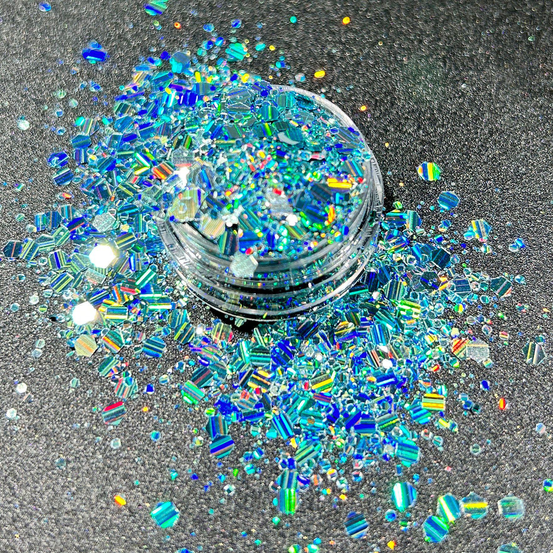 

3D Тисненый Глиттерный Нейл-арт «Кошачий глаз» с Вертикальными Полосками и Мерцанием 30ml ~20g