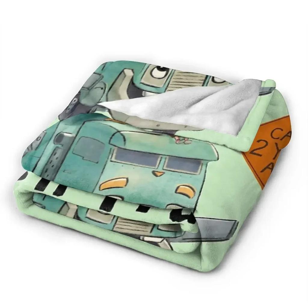 Manta de Franela Camión de Basura Dibujos Animados Mantas Netflix Suave Colcha Cálida Manta de Felpa para Cama Sala de Estar Picnic Viaje