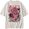 Dragon Ball Animation Joint Short Sleeve T-Shirt Magic Man Buou Pink Short Sleeve T-Shirt Cotton Loose Summer Bottom Shirt