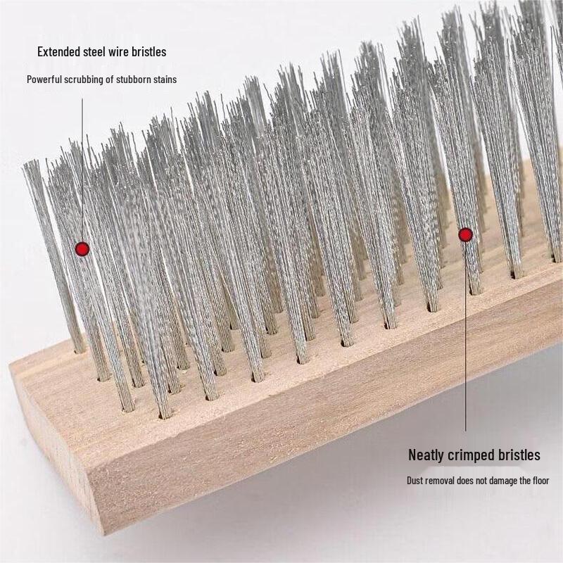 Abdo Long Handle Steel Wire Road Cleaning Brush Set