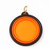 Portable Plastic Pet Bowl with Keychain 350ML Foldable Folding Bowl Dog Water Bowl Outdoor