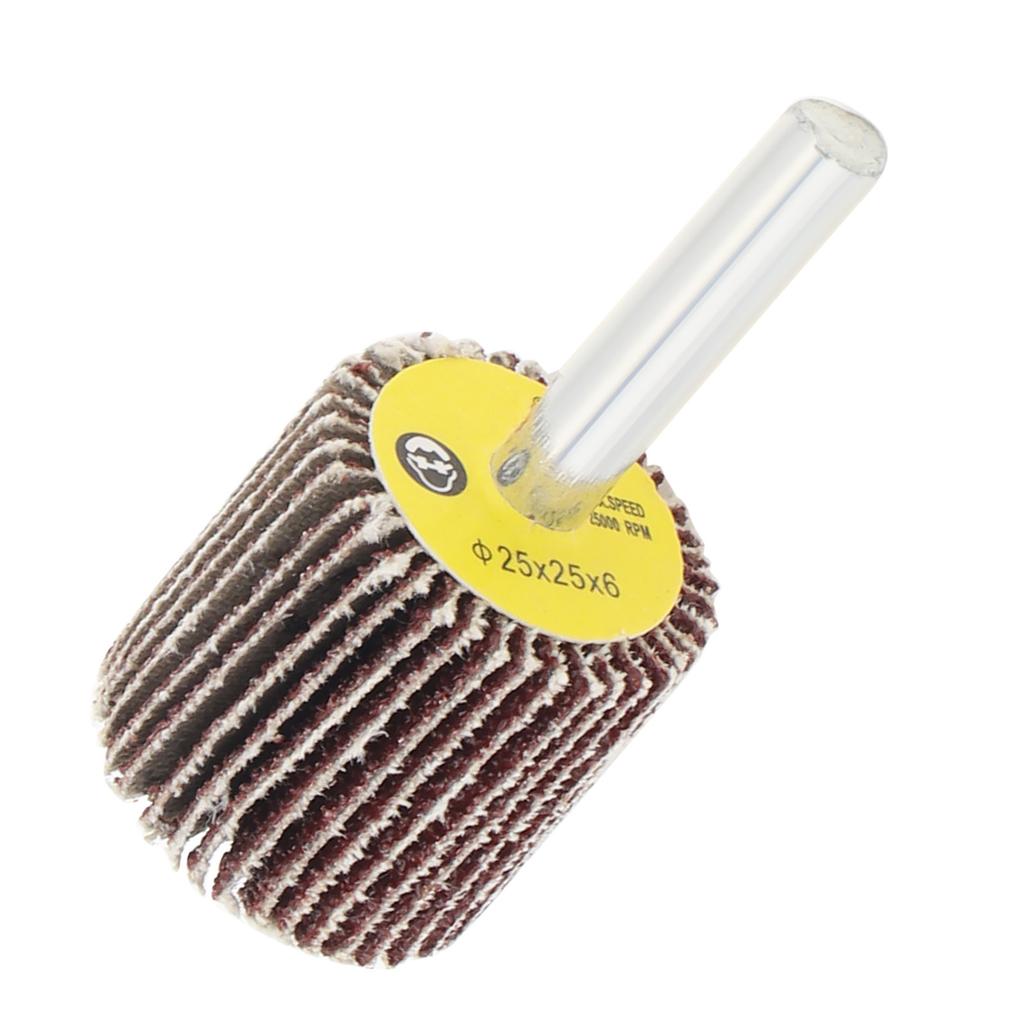 80 Grits Flap Wheel Sandpaper Wheel Rust Remover Deburring Grinding Polishing Tool for Flat Surface