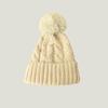 Autumn And Winter Women'S Warm Knitted Hat Fashionable And Versatile Wool And Velvet Thickened Hat Outdoor Cold-Proof Hat