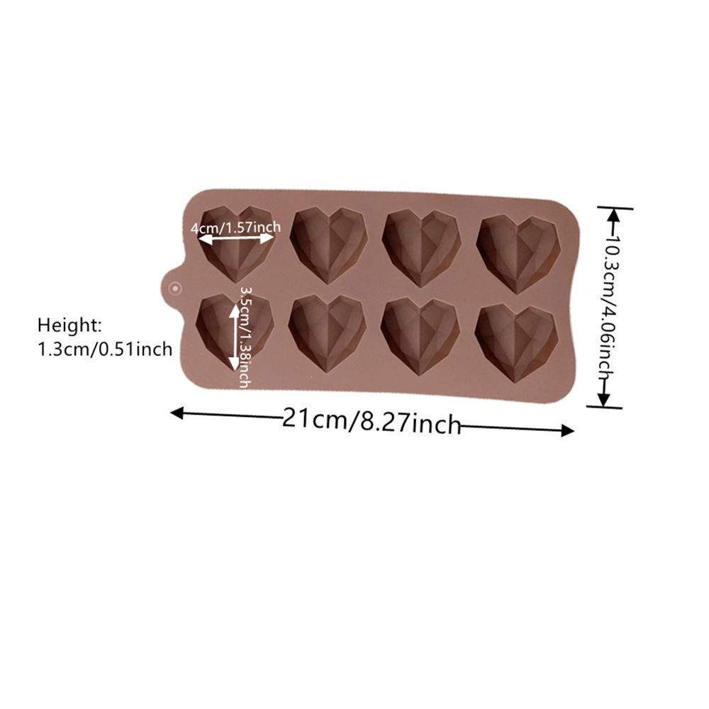 Love Mold Silicone Baking Accessories DIY Chocolate Candy Molds Fudge Cupcake Decorating Supplies Baking Tools Cake Molds