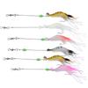 6Pcs High Simulation Soft Luminous Artificial Shrimp Lure Bait Fishing Tackle with Hook