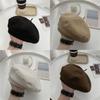 Vintage Round Top Cotton Beret Hat For Women Warm Sunshade Pumpkin Hat