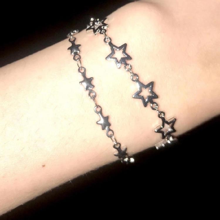 Hollow Five-pointed Star Bracelet Fashion Charm Chain Bracelet Statement Jewelry