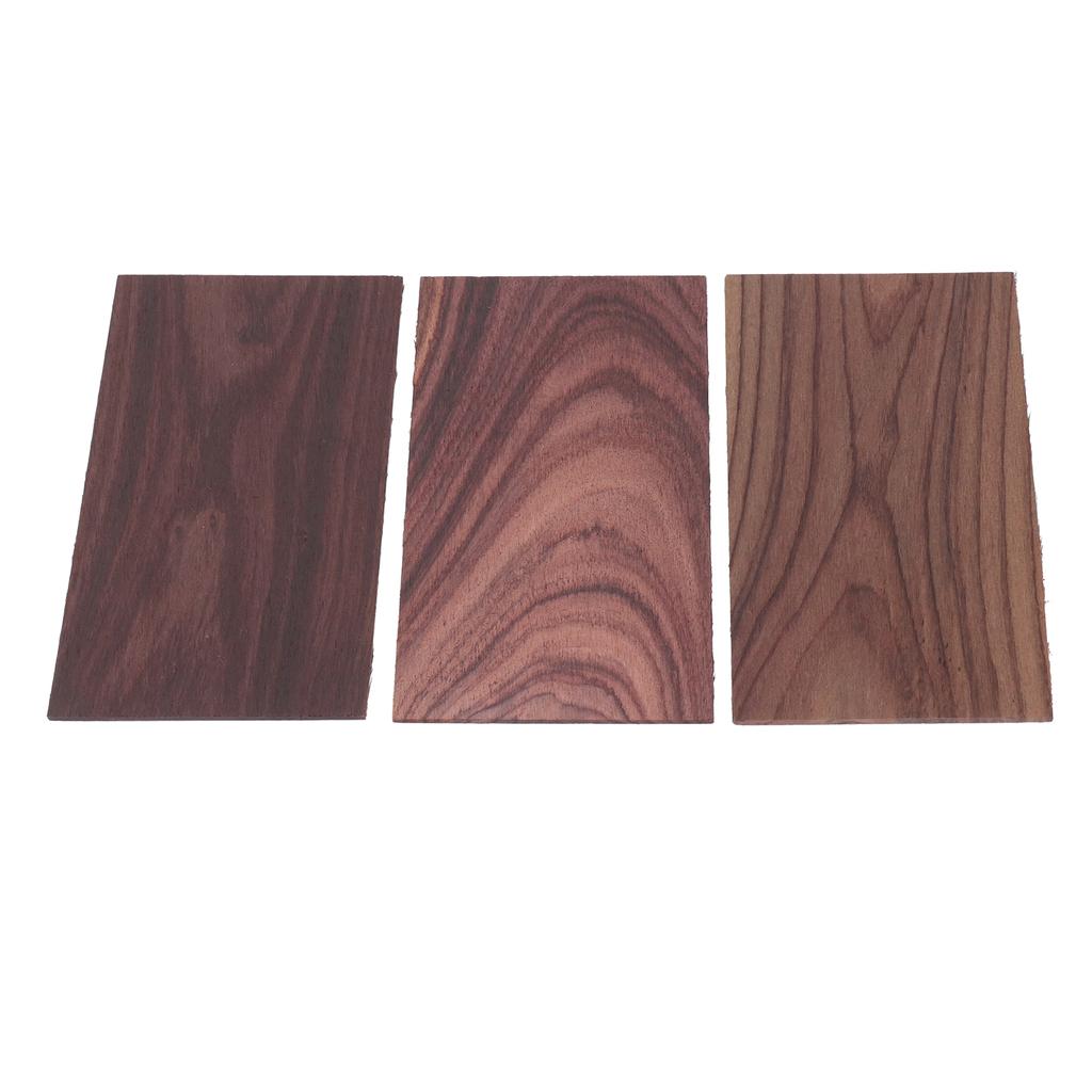 3 Stück Gitarrenkopfplatten Rechteck Palisander Kopf Furnier Ersatz Musikinstrument Dekorativ