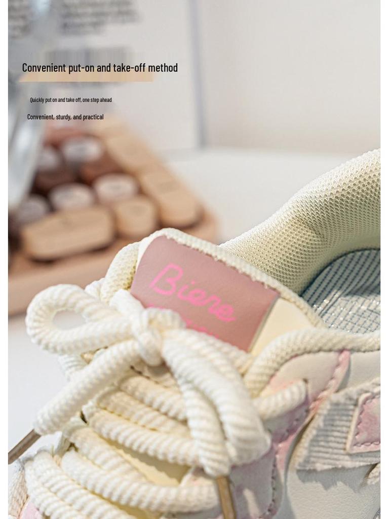 2025 Kids' Lightweight Sneakers: Spring/Autumn Thick Sole Running Shoes for Girls