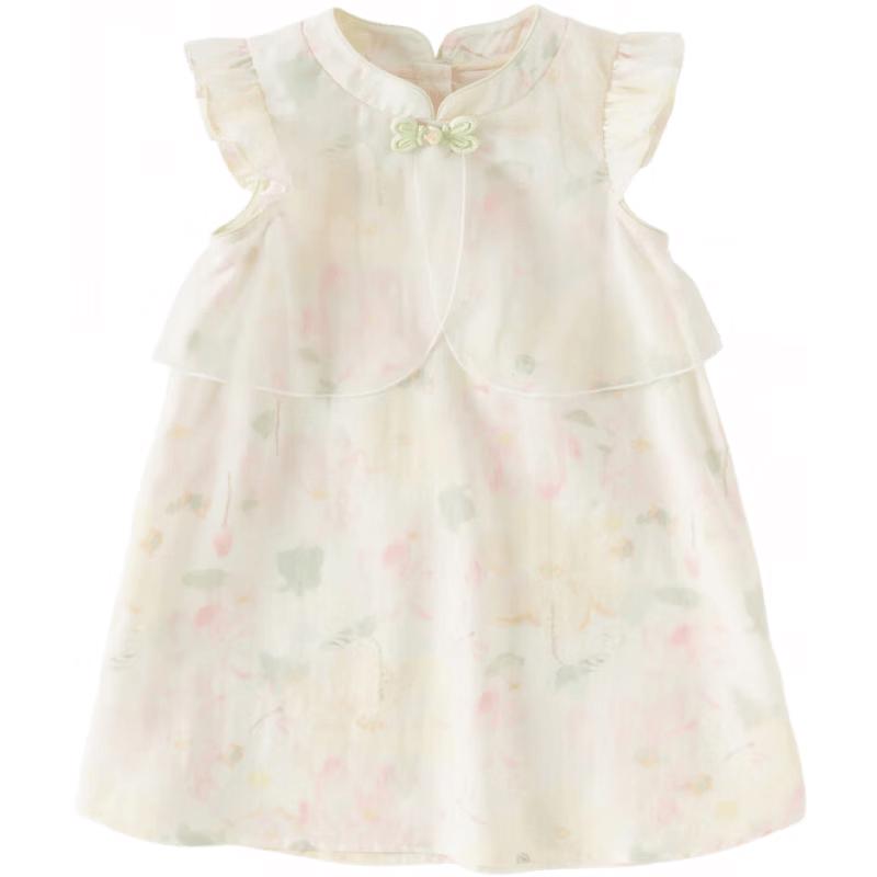 

DAVE & BELLA Girls Lyocell Chinese Style Summer Dress 130cm
