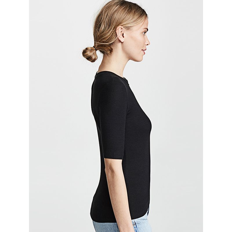 2025 Summer New Arrival Fashion All-Match Simple and Thin Modal Cotton Half Sleeve round Neck T-shirt Women's Bottoming Shirt Tops