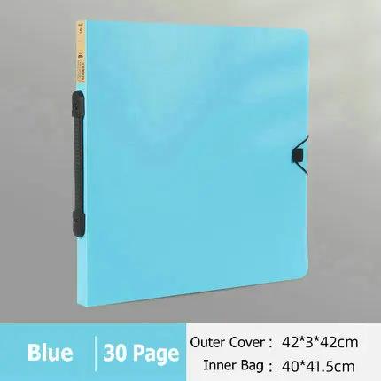MoeTron Square Folder 50*50cm Drawing Portfolio Booklet Diamond Painting 40*40 Square Portafolio With Plastic Sleeves