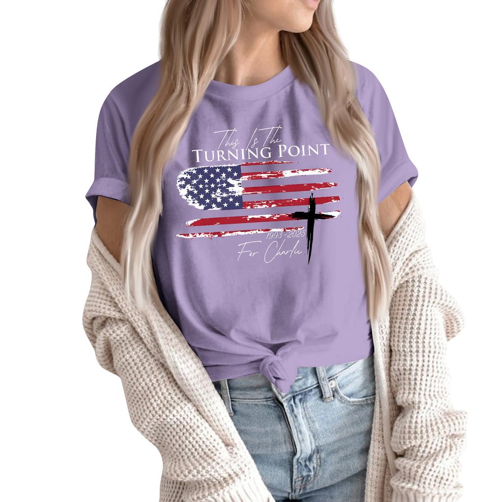 Dámská móda Ležérní Tištěné Krátký rukáv Kulatý výstřih Pulovry