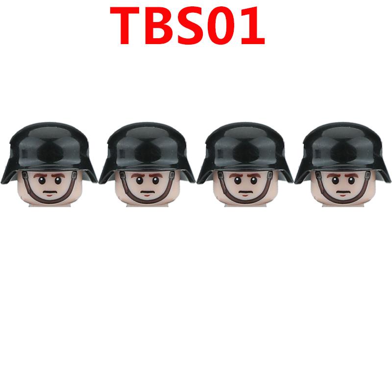 WW2 Military German Soldiers Figures Building Blocks Army Infantry Warrior Gunner Armour Cannon Weapons Bricks Toys For Kids