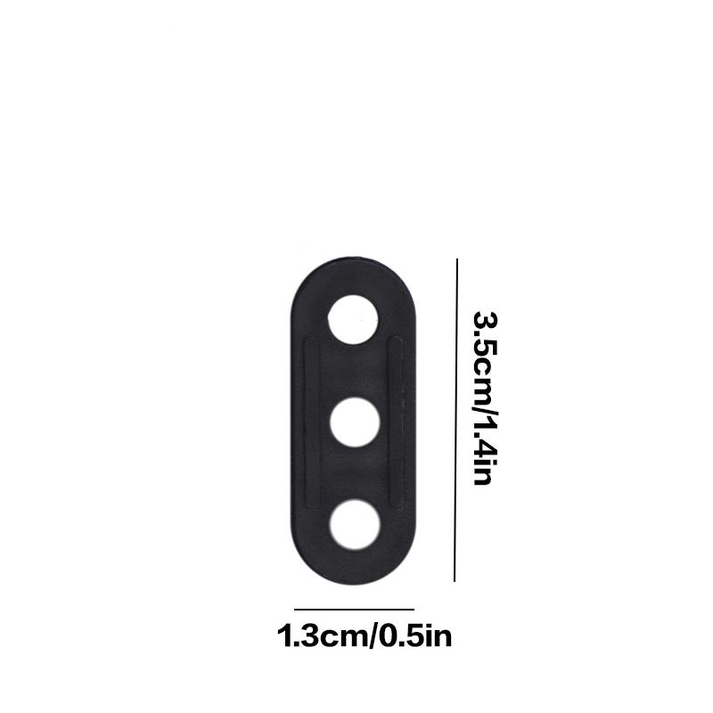 About 100Pcs/Set Outdoor Mountaineering Camping Tent Windproof Rope Adjustment Buckle Three-Eye Plastic Anti-Slip Buckle Rope Buckle