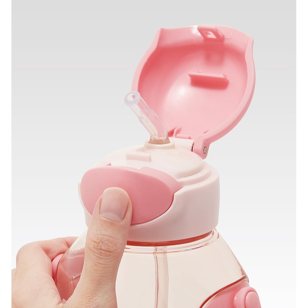 Skater Wasserflasche mit Strohhalm 530ml Strohhalm-Wasserflasche One Push My Melody Ushiro Shiro Sanrio Kinder PDSH6DX-A