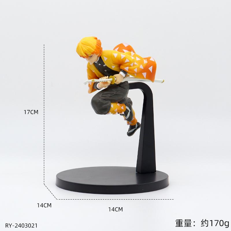 Modell Dämonentöter Actionfiguren Tanjirou Nezuko Zenitsu Kanroji Mitsuri Muichirou Uzui Tengen Anime Figur Sammlung Puppe Spielzeug