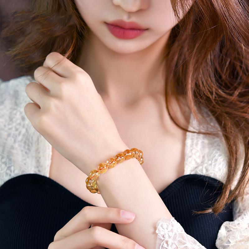 Gelber Turmkristall & Goldene Rutilquarzperlen für DIY-Schmuck - Tigerauge & Gelbe Klebeblumen-Akzente