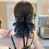Korean Style Chiffon Flower Hair Clip Chiffon Bowknot Hairpin Bow Ribbon Hair Claw  Ponytail Holder