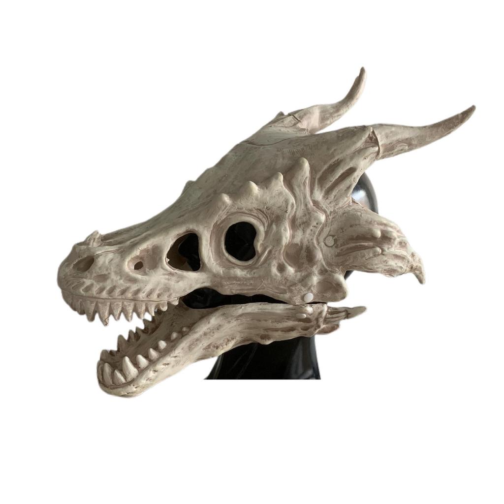 Halloween Dinosaur Dragon Bone Movable Latex Mask