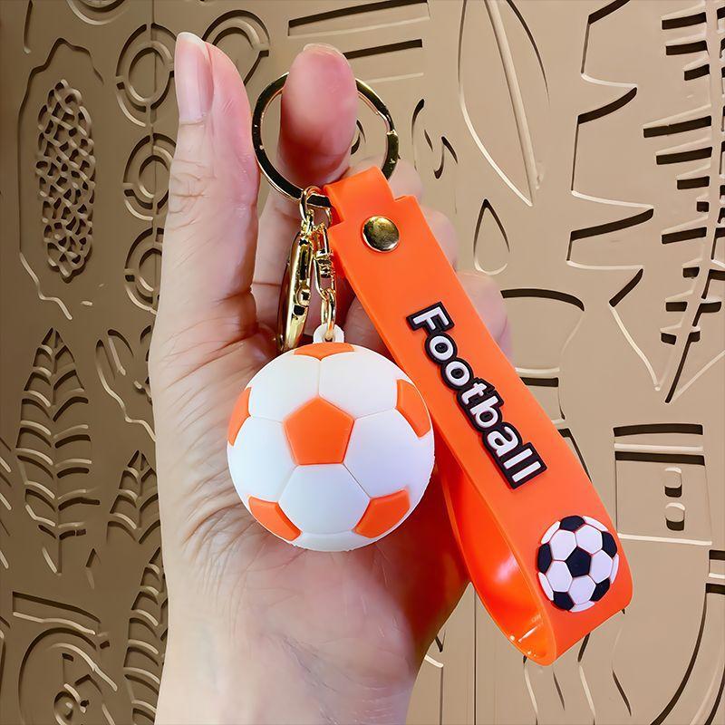 Cartoon World Cup Soccer Keychain Couple Bag Charm Car Key Ring Creative Small Gift
