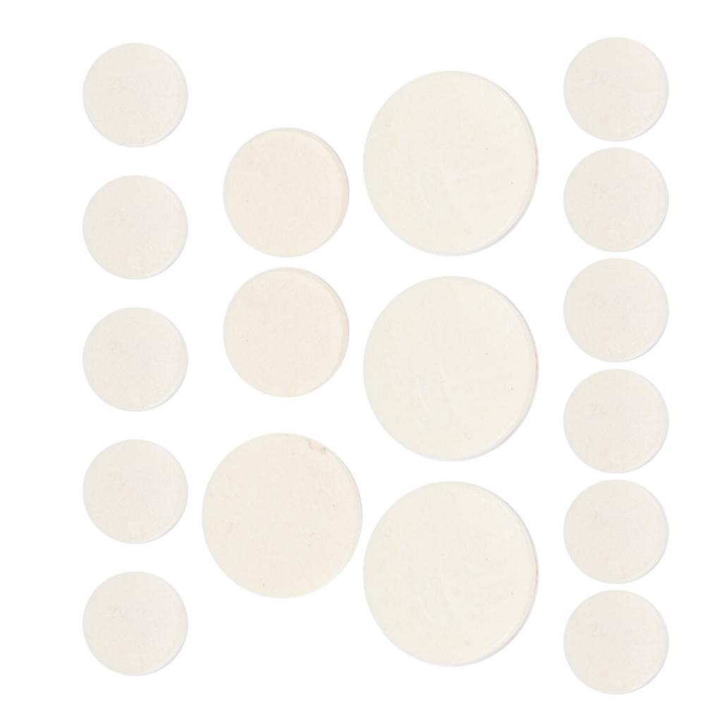 17Pcs Clarinet Sound Hole Pads Bb Clarionet Mats Gaskets Musical Instrument AccessoriesM01737