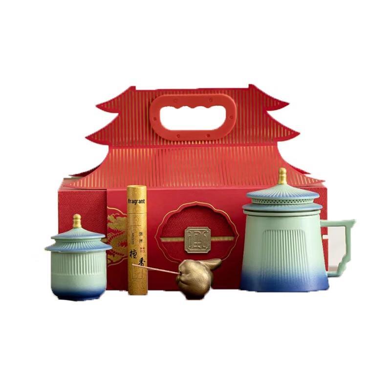 Burenshu Forbidden City Style Pottery Tea Set