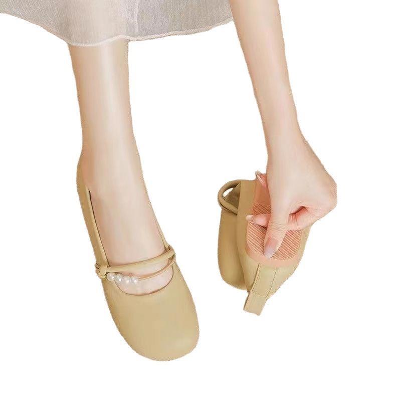 Small Leather Shoes Women's Spring and Summer Single Shoes, New Single Shoes, Comfortable and Gentle Flat Shoes for Work