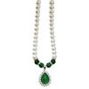 New style accessories, atmospheric silver water drop imitation pearl necklace, daily wear, wealthy, atmospheric pendant