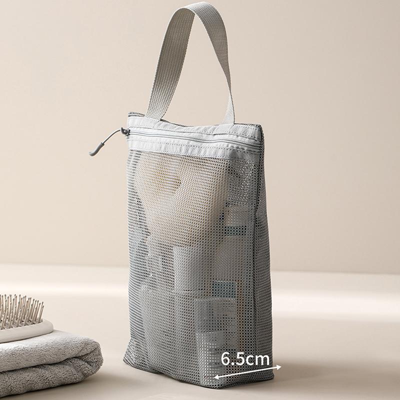Mesh Makeup Toiletry Storage Bags Handbags Portable Travel Washing Body Shower Tools Organizer Hanging Cosmetic Organizer Pouch