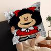 Cartoon M-Mafalda Pillow Cover For Bedroom Room And Living Room Sofa Decorative Cushion Cover