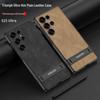 Samsung S25 Ultra Leather Case: Slim, Anti-Fall, Cross-Border Stand Protective Cover