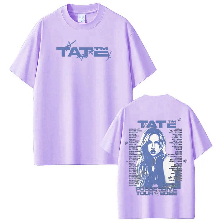 

Tate McRae So Close To What 2025 Album Merch Tshirt Men Women Casual Cotton Short Sleeve Tshirts Harajuku High Quality T Shirt 4XL