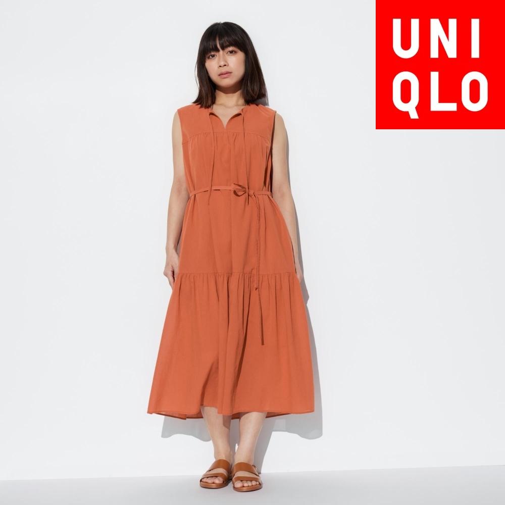 

UNIQLO JAPAN легкое хлопковое платье без рукавов короткой длины 104 115 см