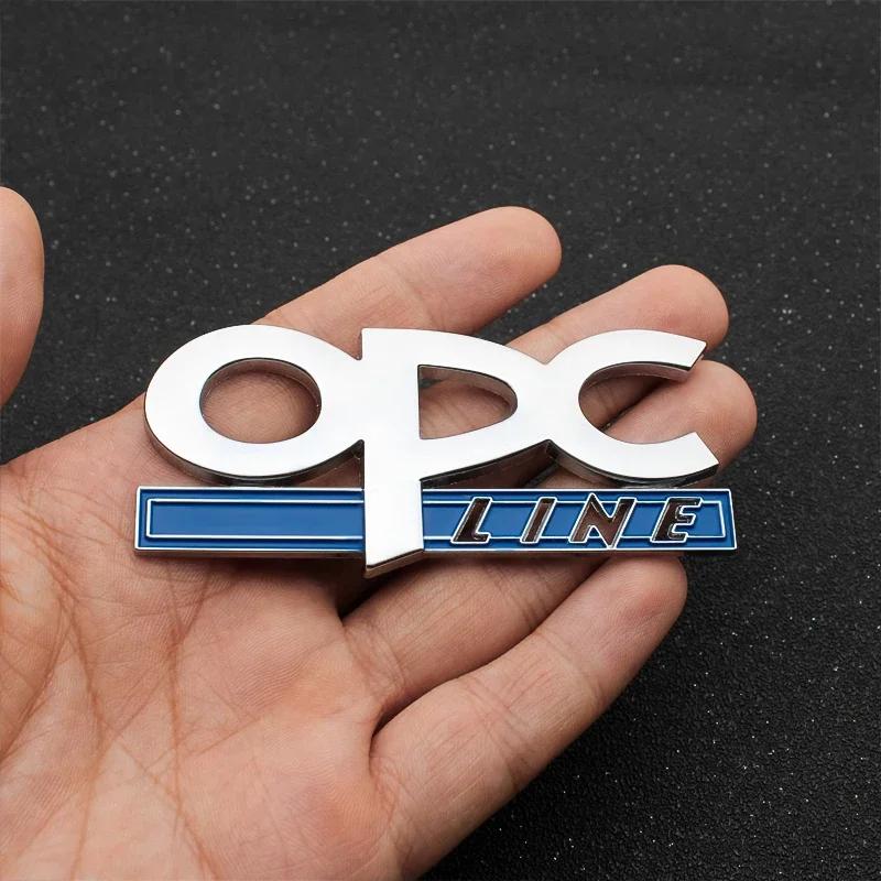 Kovové 3D logo OPC line, samolepka na auto, samolepky s emblémem na zadní kufr pro Opel Astra H J Insignia Corsa Zafira Vectra C D B