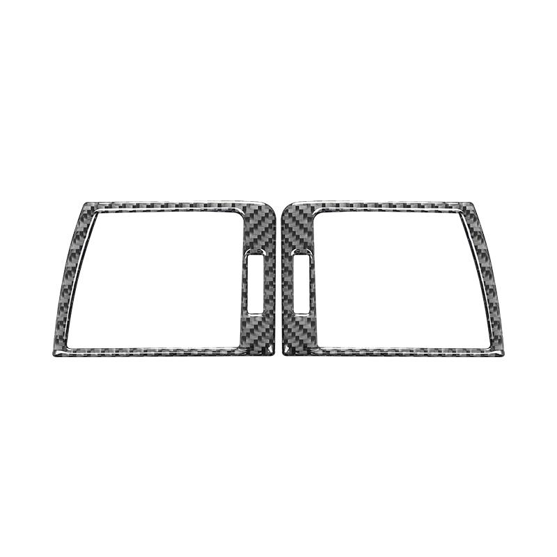 For BMW 3 Series E46 1999-2004 Accessories Carbon Fiber Car Dashboard Panel Left and Right Air Vents Trim Frame Cover Stickers