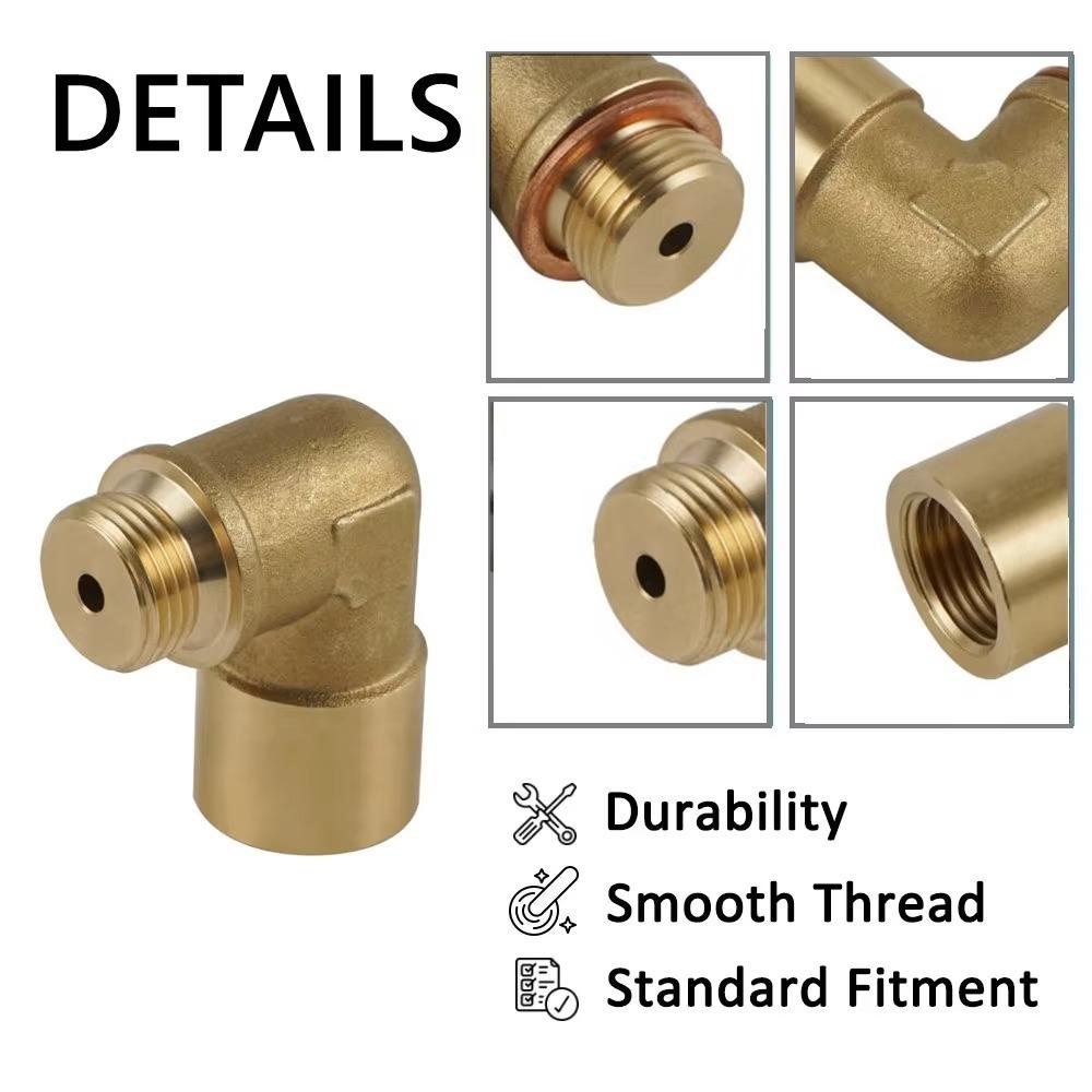 M18x1.5 Universal Converter Spacer 90 Degree O2 Sensor Adapter Catalytic Converter  for Exhaust