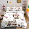 Giraffe On Skateboard Design Bedding Duvet Cover Set  (1*Duvet Cover 2*Pillowcases, Without Duvet Insert)